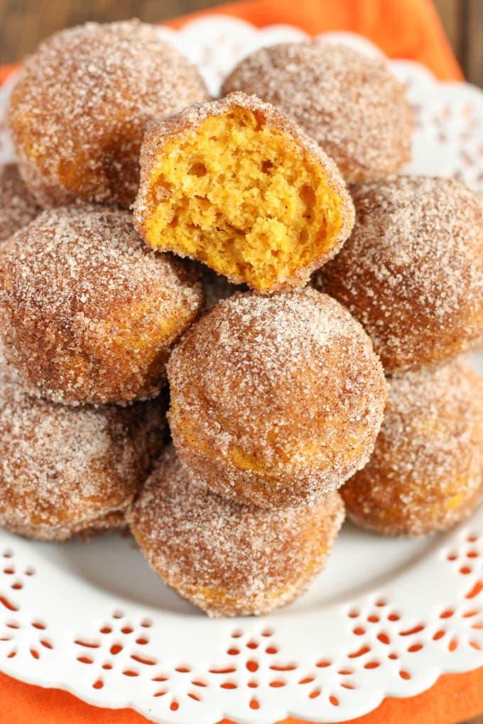 Baked Pumpkin Donut Holes