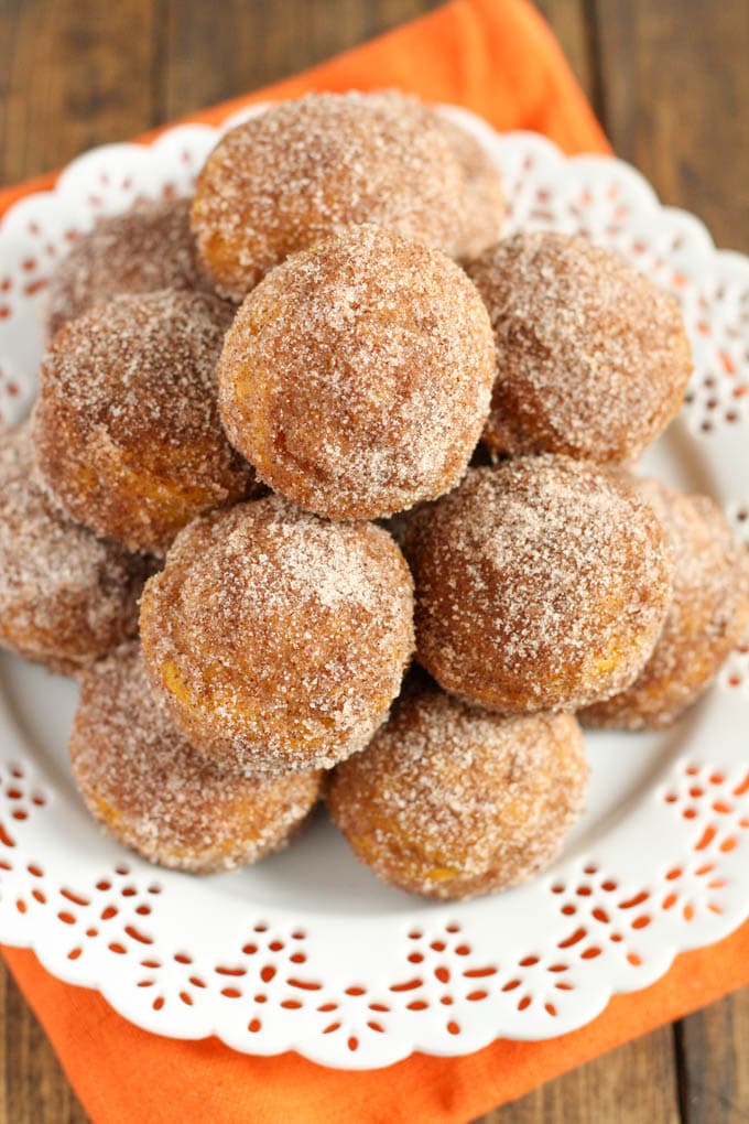 Baked Pumpkin Donut Holes