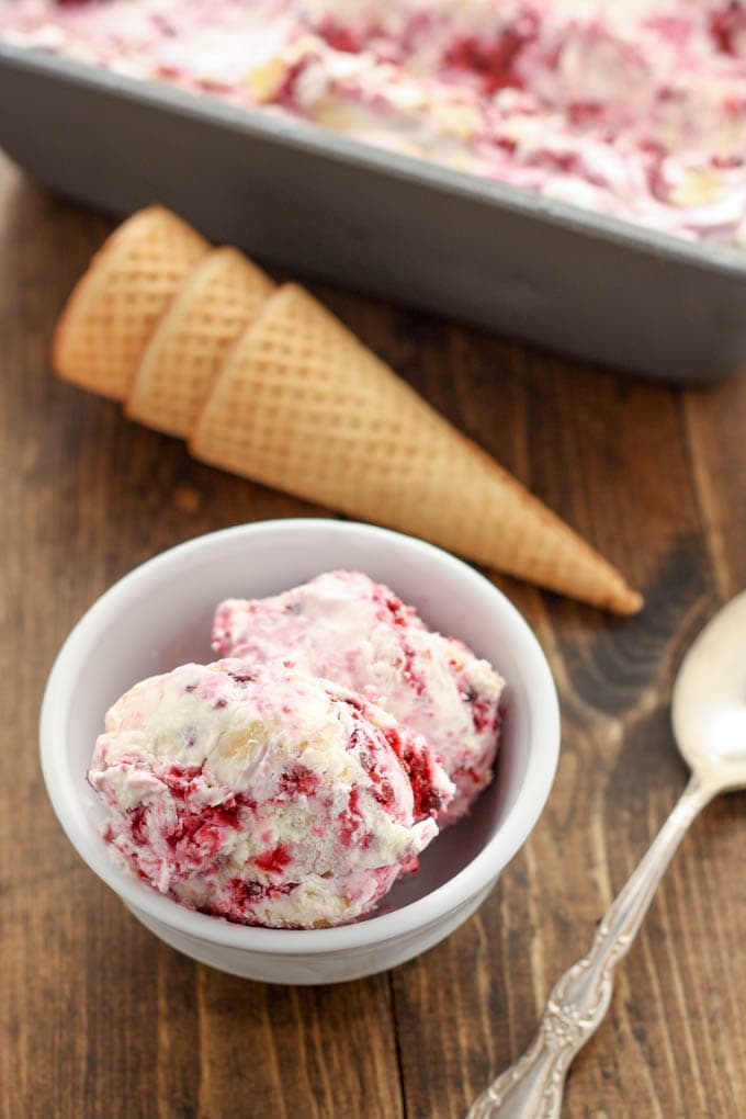 No-Churn Blackberry Pie Ice Cream