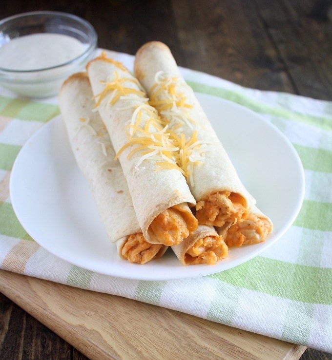 Buffalo Chicken Taquitos