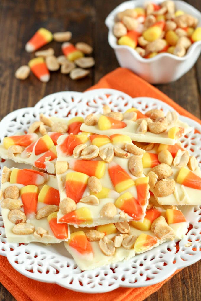 Candy Corn Peanut Bark