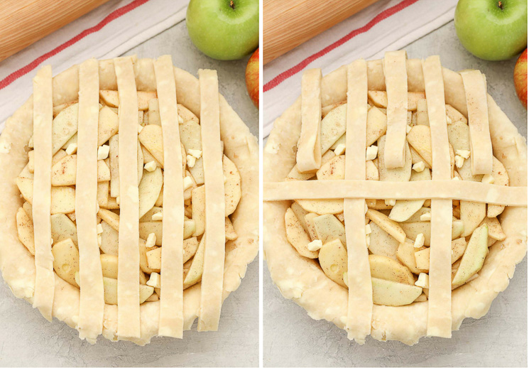 Learn how to make a lattice pie crust with this easy step-by-step tutorial. This simple technique is a beautiful decorative touch for almost any pie!