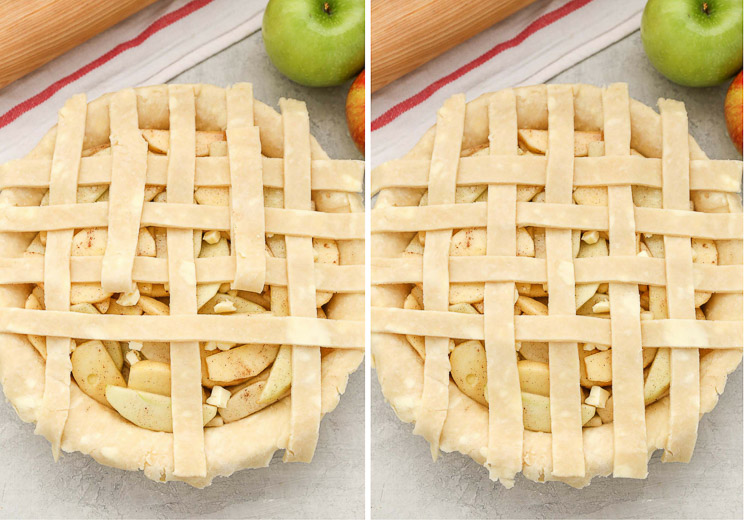 Learn how to make a lattice pie crust with this easy step-by-step tutorial. This simple technique is a beautiful decorative touch for almost any pie!