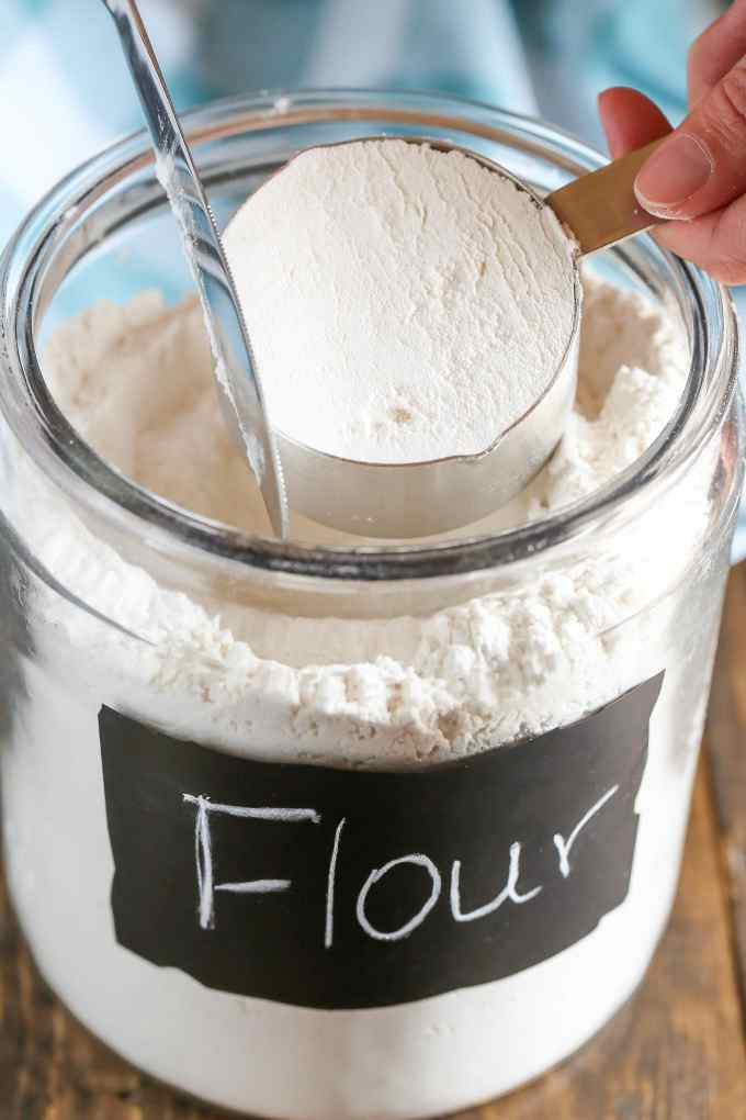 Learn how to measure flour with the spoon and level method.