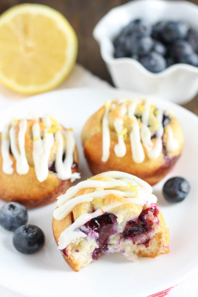 Lemon Blueberry Sweet Rolls