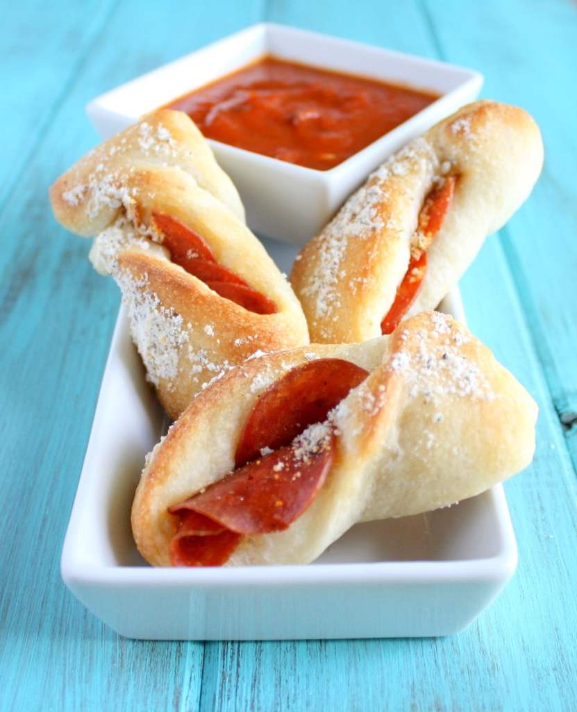 Pepperoni Breadstick - An easy appetizer with only four ingredients!