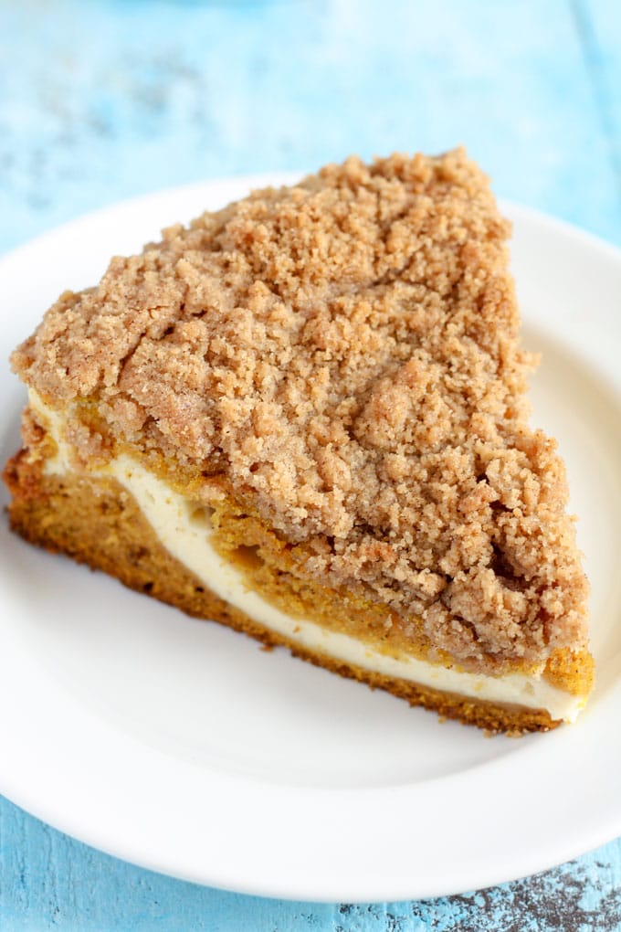 Pumpkin Cream Cheese Crumb Cake