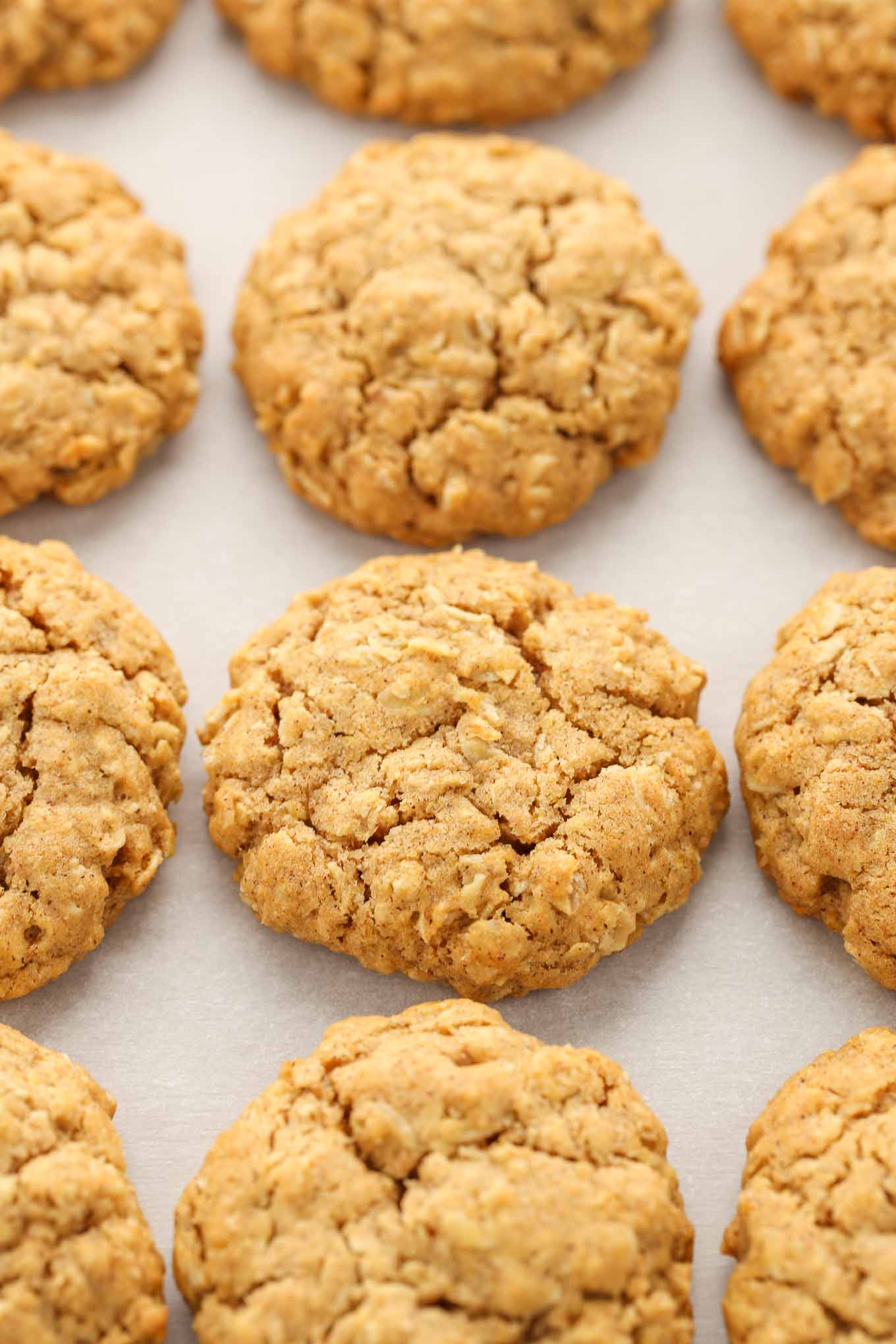 These pumpkin oatmeal cookies are super soft, chewy, thick, and full of pumpkin flavor! The perfect cookie for fall! 